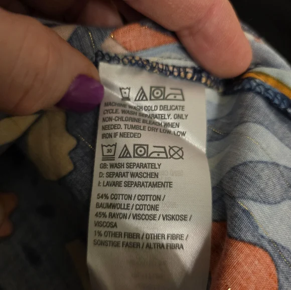 Belle Boho Colorful Paisley Women's Top - Picture 5 of 5